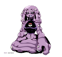 dan-heron:  Pokemon’s Muk, colors for an old pic.  Muk knows