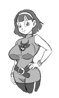 Finally got around to drawing Videl from the new DB movie…