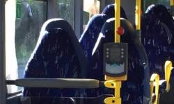   Bus seats mistaken for burqas by members of anti-immigrant