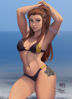 vashito:beachy Brigitte!   collab with @iahfy  her lines /