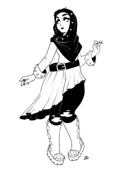 jdsketchbook:Just a goth girl