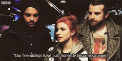 htadojeremy:  “Paramore say they are ‘stronger’ after split.”