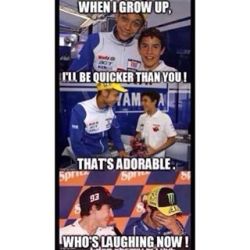 Tisk tisk @valeyellow46… Are you jealous of @marcmarquez93…