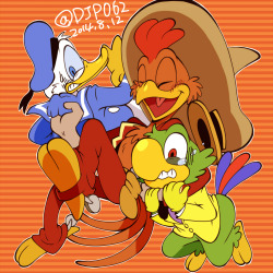 stunnerpone:  dumbledorathexplora:  ンThree Caballeros詰  I