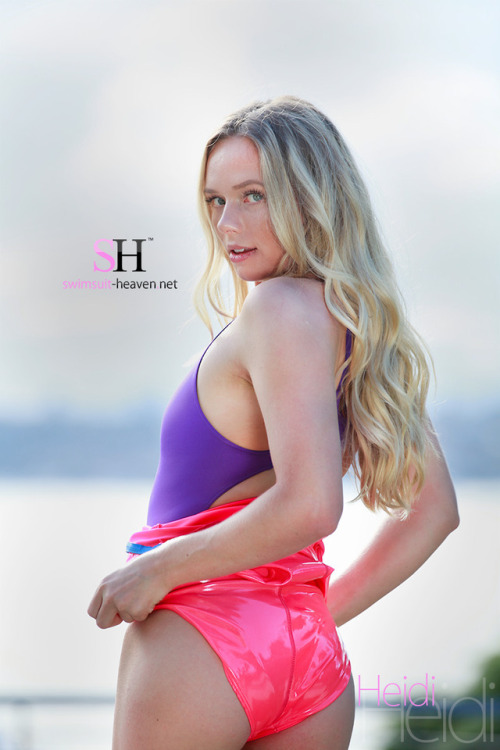 What do you do when you’ve got so many cute one piece swimsuits that you can’t decide which to wear? Swimsuit Heaven’s Heidi has the perfect solution – wear them all! Wanna see the rest? swimsuit-heaven.net