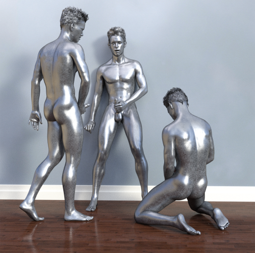 A gift from @shweikytumbSheiwky tried me out with a few different materials.1.Shiny Plastic2.Silver3.Hard PlasticHave to say mannequin looks best to me, I love the flatness of it, removing that human spark from you and reducing you entirely to an object