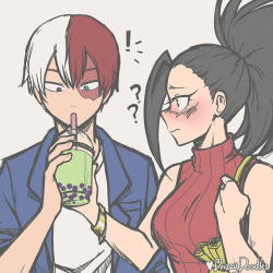 drizzydoodles:  have a todoroki trying some of yaoyorozu’s