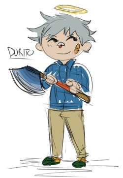 Drew one of my acnl charactershes the town lumberjack