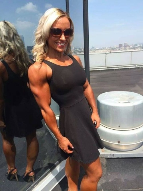 femalemuscletalk:  Emerson said to be a good person you must 1st be a good animal. Is she? Rate 1-10. http://bit.ly/10U4NH #female bodybuilding #bodybuilding #fitness #bikini 