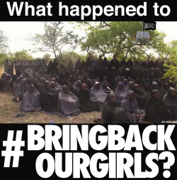 juliagazdag:  huffingtonpost:  Remember #BringBackOurGirls? This