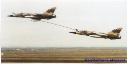 Iraqi Mirage F1 refueling this photograph was taken in the Iran-Iraq