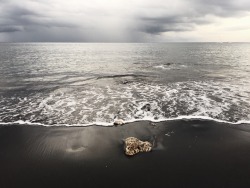 Volcanic black sand beach in Amed, Bali. The most gorgeously