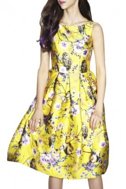 blogtenaciousstudentrebel:  The New Dresses  Yellow Floral Vintage