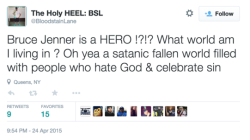 Right on cue, some douchebag Christians telling the world that Bruce Jenner needs Jesus.