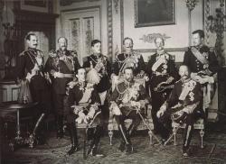 Nine European kings stand in one photograph. During May of 1910,