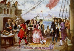 benandbrew:Captain Kidd (1645-1701) in New York Harbor, by Jean