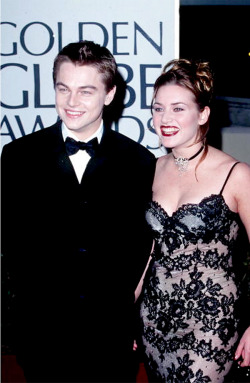 papertownsy:  Leonardo DiCaprio and Kate Winslet at the 1998
