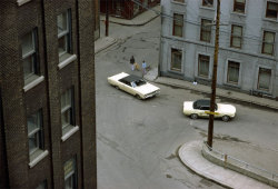 20aliens:Two White Cars, Quebec City. 1969Fred Herzog