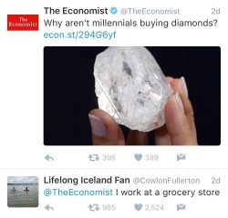 blitzkriegfritz: Because diamonds are a fraud and their price