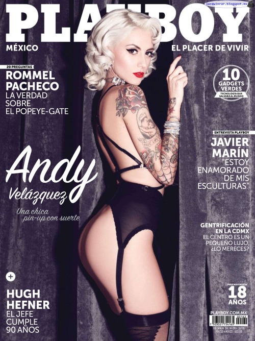   Andy Velazquez - Playboy Mexico 2016 Abril (59 Fotos HQ)Andy Velazquez desnuda en la revista Playboy Mexico 2016 Abril. Andy VelÃ¡zquez tiene 24 aÃ±os pero vive atrapada en los 50’s, es la expareja de Vince Monster de los â€œRebel Catsâ€, grupo