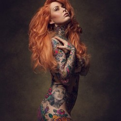 womenwithink:  Katy Gold by Hart Worx #womenwithink #womenwithtattoos