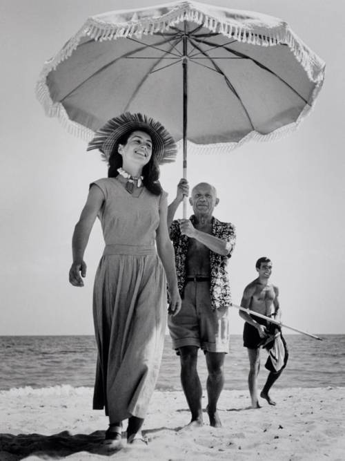 Pablo Picasso & Francoise Gilot photographiés, Robert Capa