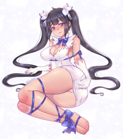 thescarlettdevil:    Hestia from Danmachi all wrapped up, requested