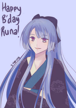 shirayukiharuna:  HAPPY BIRTHDAY RUNAA! Sorry for my bad handwriting.