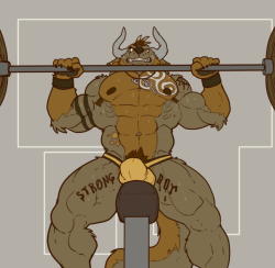 grimfaust:Bustin out the incline bench, @FiercePupperino packing