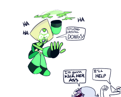“draw prompt: peridot learns the consequences of flying over