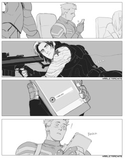 Steve sending Bucky texts ♥  