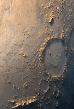 science:  The Galle crater is a Martian crater that happens to