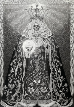 black—pandemonium:  Laurie Lipton - La Luz (The Light)