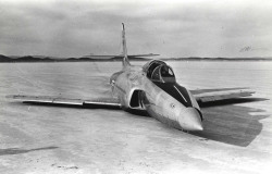 supersonic-youth:  Lockheed XF-90 after wheels-up landing