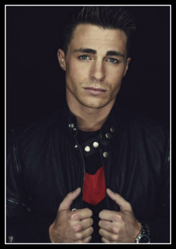 glamboyl:  Seriously Gorgeous Colton Haynes in Black Leather
