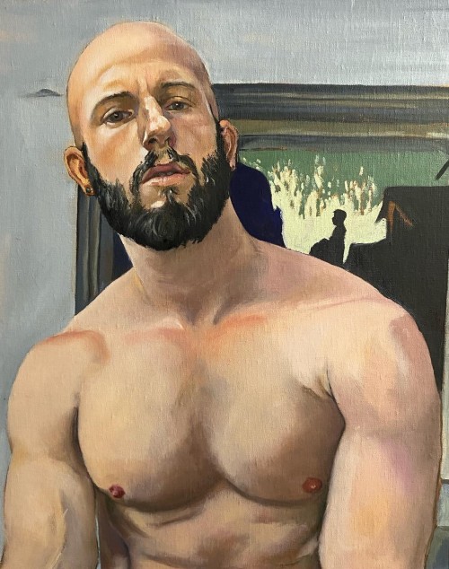 beyond-the-pale:   Kyle Reidmiller  - WIP, painting of Emil Jameson