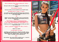 Crossdressing Caption - The Fourth  In honor of the Star Wars