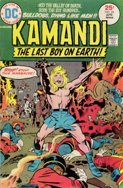 Kamandi No. 28 (DC Comics, 1975). Cover art by Jack Kirby.From