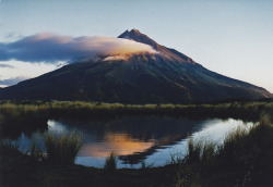 brutalgeneration:  Sunset Mt Taranaki (by nigelt46) 