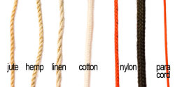 fortheloveofsubmission:  Different types of rope that can be