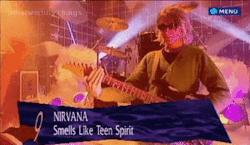 Nirvana on TotP, in 1991. The band was not happy when they were