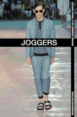 monsieurcouture:  Spring/Summer 2015 Trend Report.Joggers.The