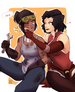 nikoniko808:  korrasami switcheroo for a patreon reward :) patreon