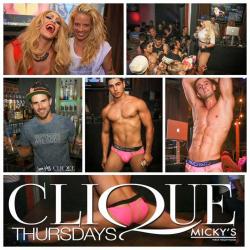 gayweho:  T O N I G H T CLIQUE THURSDAYS at MICKY’S!  DJ BRYNN