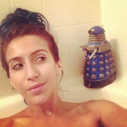 Yeah, I missed you too, Dalek Bath! #omgsohappytobehome