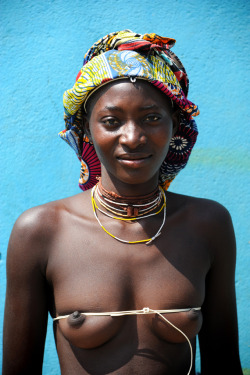 A Mucubal girl from Angola.