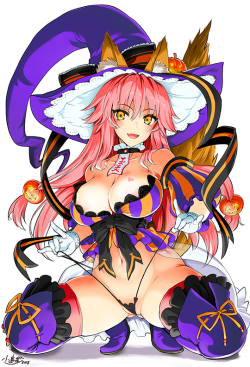 a-titty-ninja:  「FGO 玉藻の前 ハロウィンVer」 by