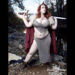 Red Sonja take no bullshit .. here we have @peachsauceplus  embracing