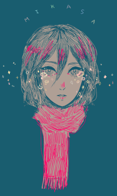 alukaforyou:  dont cry mikasa ✧*:･ﾟ♢ ‘,⋄* 