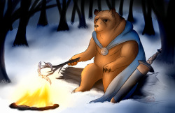 rebexorcist:  Random art prompt says: “A Bear Warrior trying